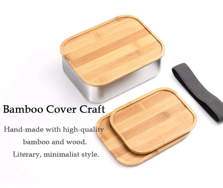 Wooden Lid Lunch Box