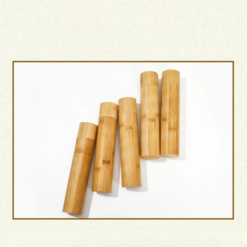 Eco-Friendly Bamboo Toothbrush Travel Case