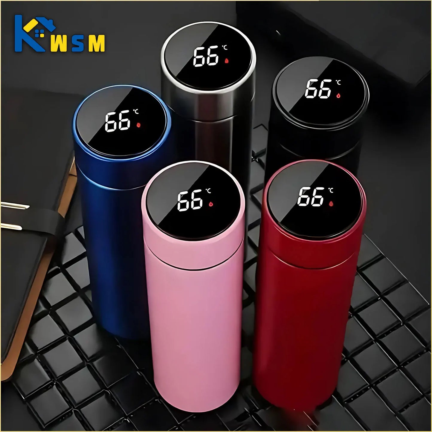 500ML Temperature Display Stainless Steel Thermos Cup