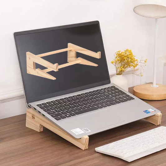 Bamboo Vertical Laptop Stand