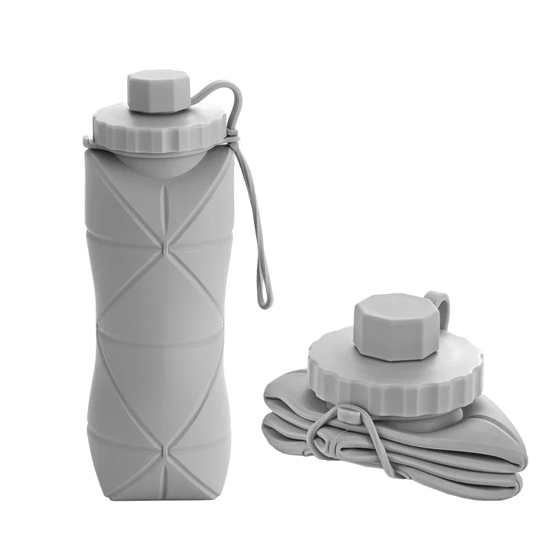 600ml Foldable Silicone Water Bottle