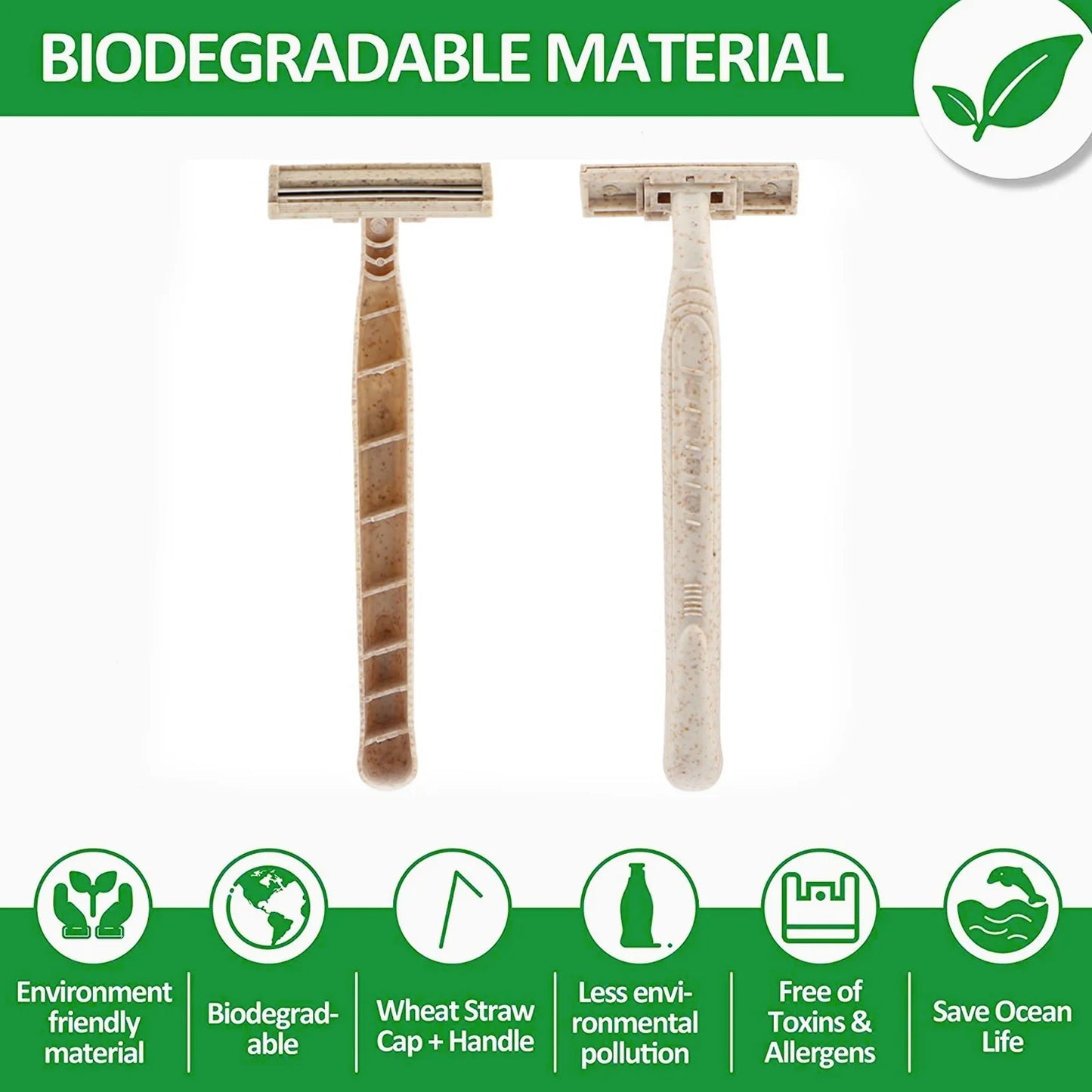 EZ Eco-Friendly Disposable Razors