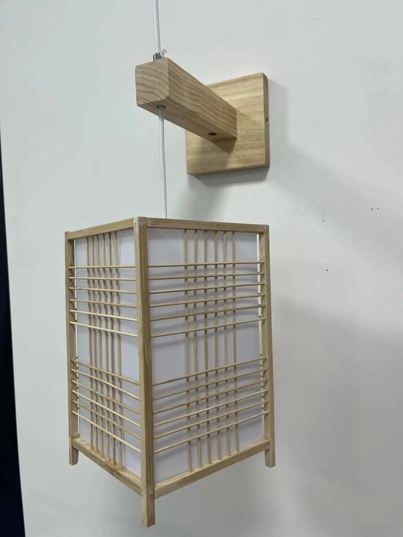 Bamboo Rattan Pendant Light – Handwoven Hanging Ceiling Lamp
