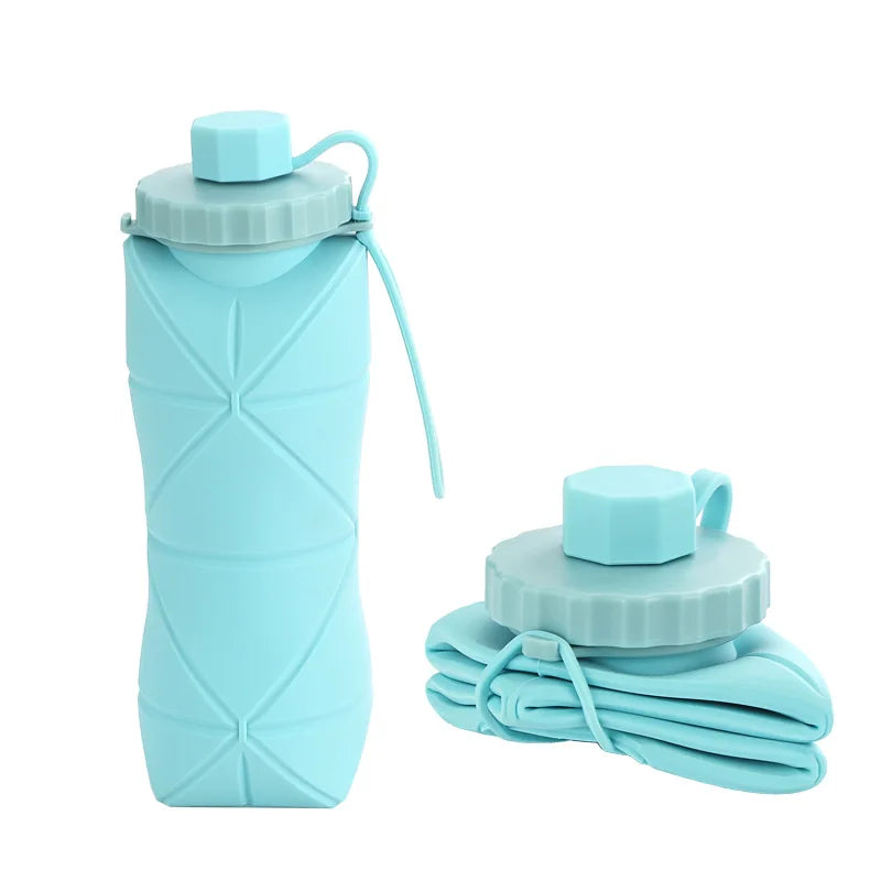 600ml Foldable Silicone Water Bottle