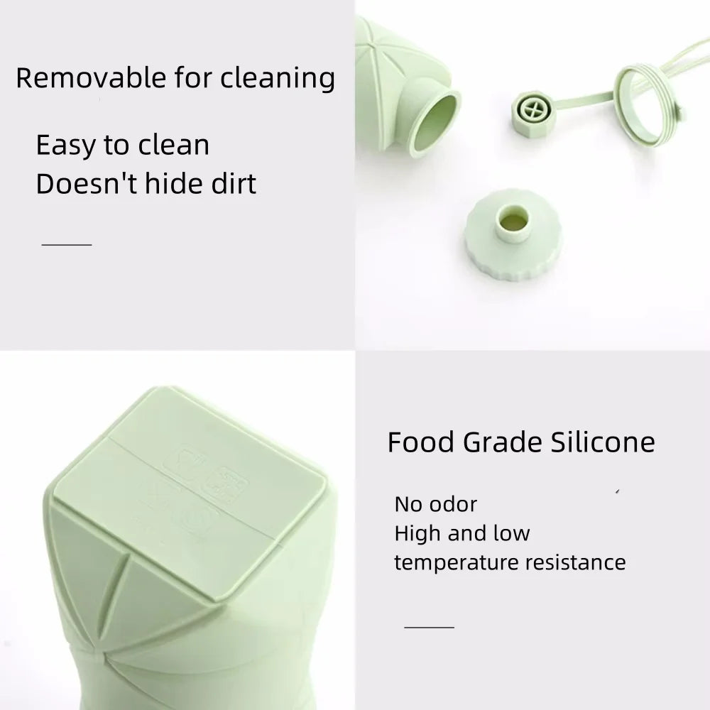 600ml Foldable Silicone Water Bottle