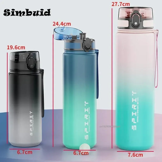500ml/650ml/1000ml Leak-Proof Sports Water Bottle for Gym & Travel