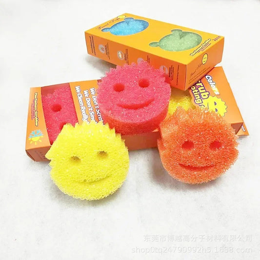 Reusable Smiley Face Dish Sponge