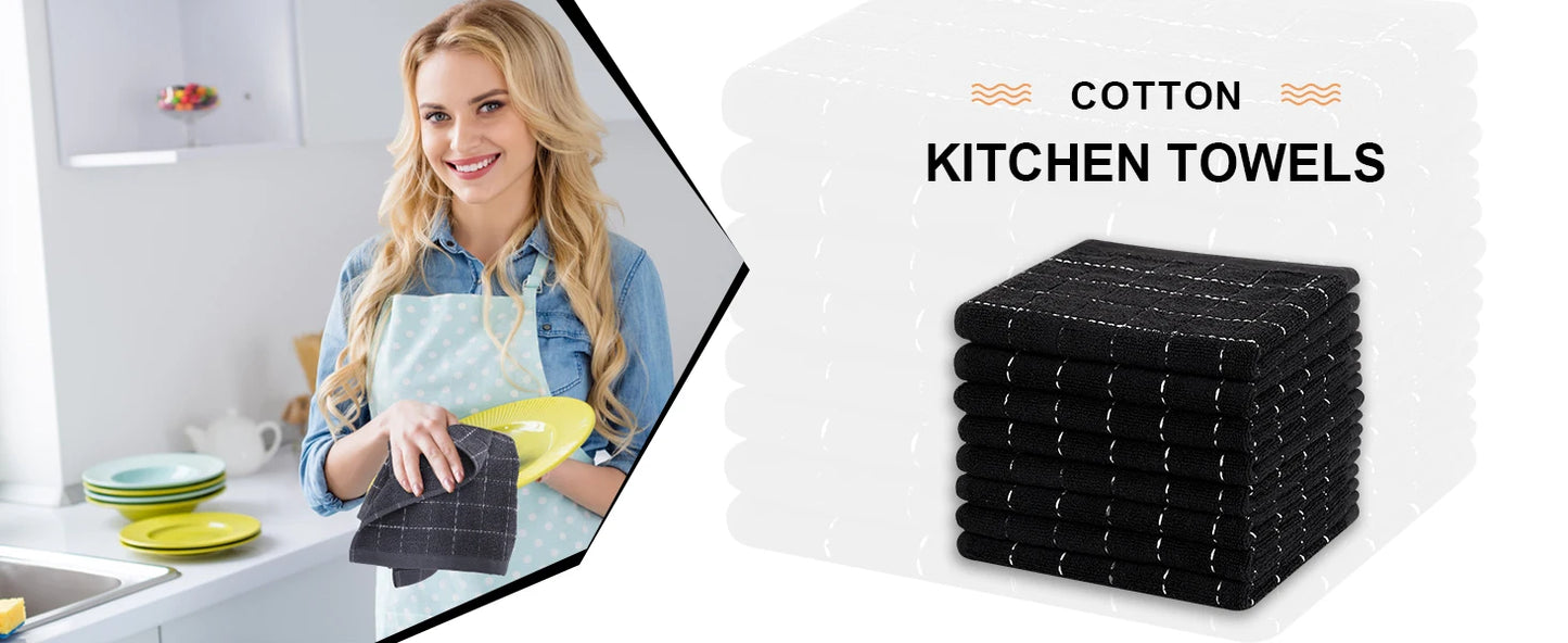 Olanly 100% Cotton Kitchen Towels