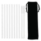 High Borosilicate Glass Straw Set – Reusable Eco-Friendly Straws with Brush