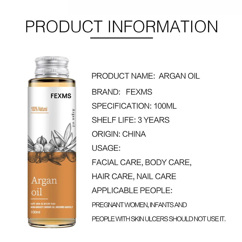 100% Pure Organic Argan Oil – Cold Pressed, Virgin, Multi-Purpose Beauty Oil