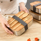 Wooden Lid Lunch Box