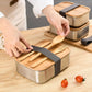 Wooden Lid Lunch Box