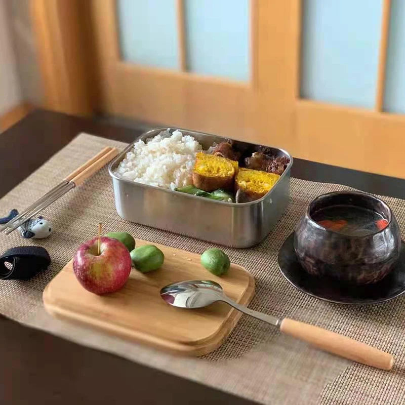 Wooden Lid Lunch Box