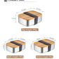 Wooden Lid Lunch Box