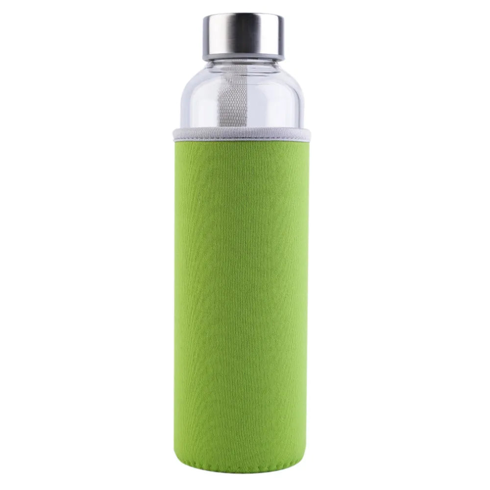 550ml Shatterproof Travel Glass Water Bottle