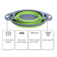 2PCS Silicone Folding Colander Basket for Kitchen Use