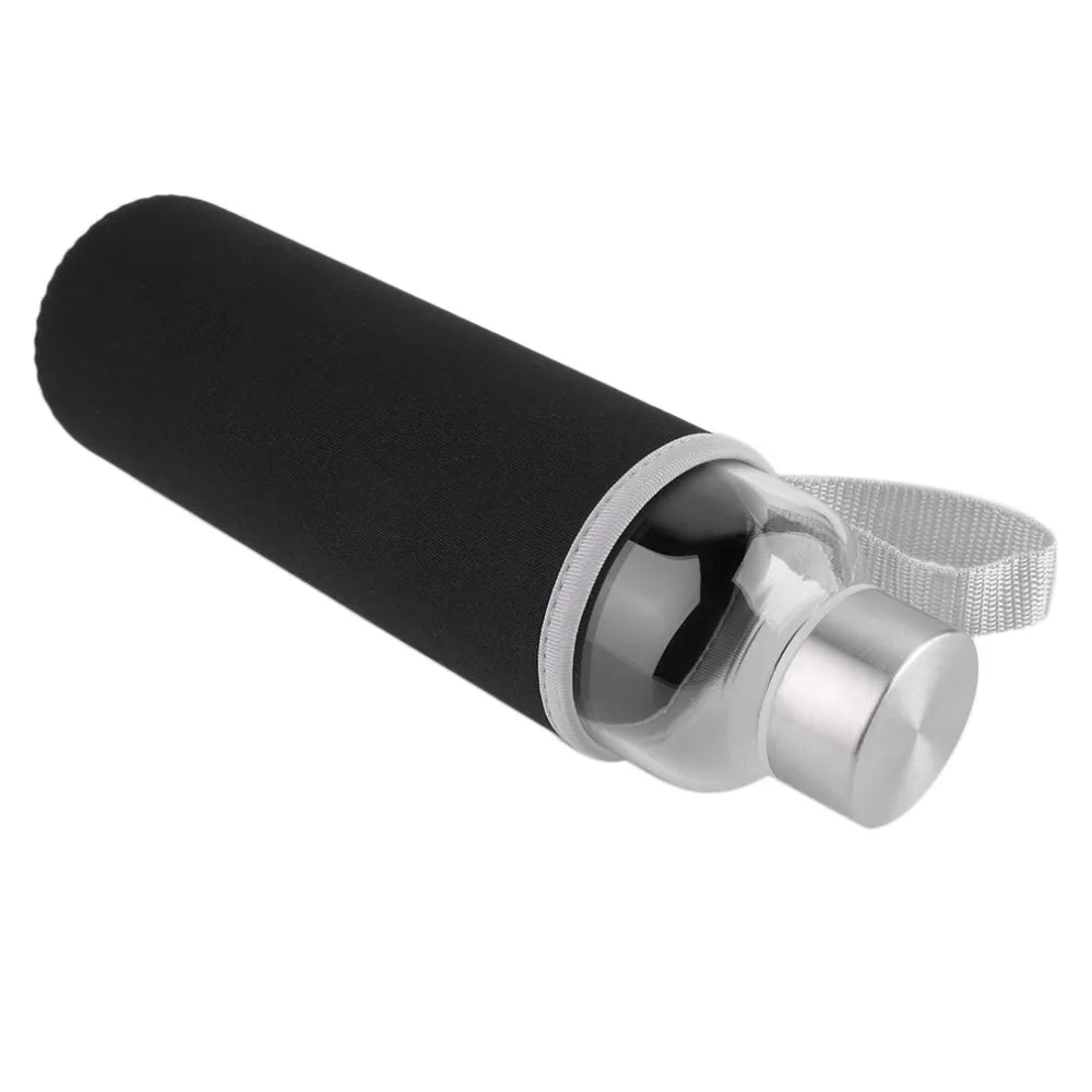 550ml Shatterproof Travel Glass Water Bottle
