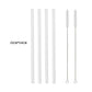 High Borosilicate Glass Straw Set – Reusable Eco-Friendly Straws with Brush