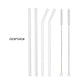 High Borosilicate Glass Straw Set – Reusable Eco-Friendly Straws with Brush
