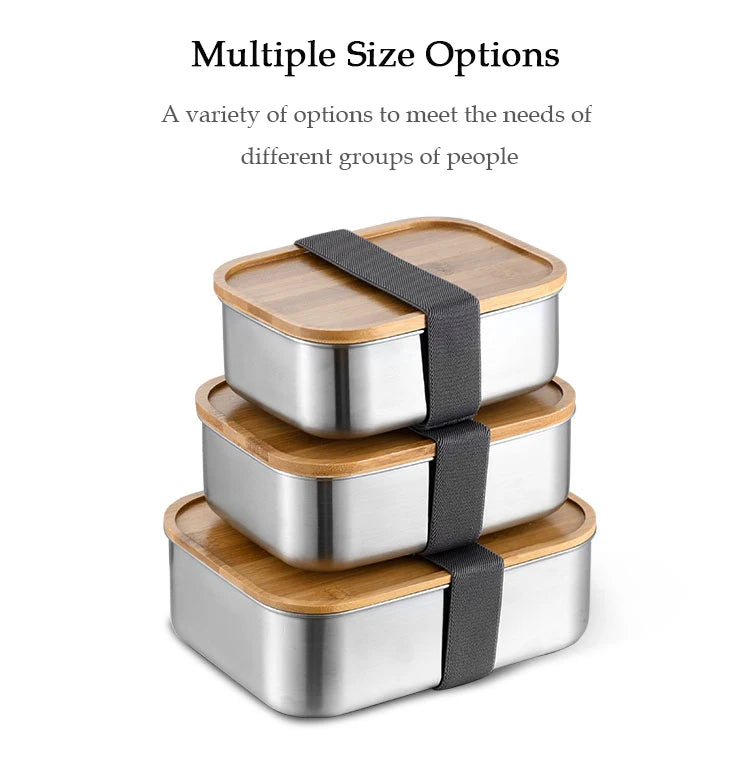 Wooden Lid Lunch Box
