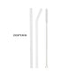 High Borosilicate Glass Straw Set – Reusable Eco-Friendly Straws with Brush