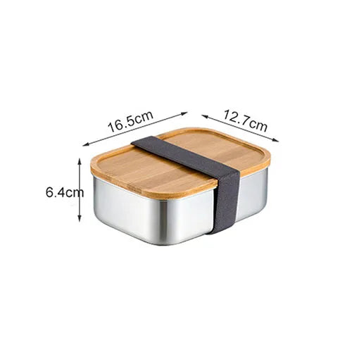 Wooden Lid Lunch Box