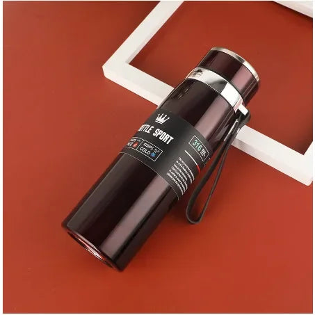 1000ml Thermal Water Bottle – Double Wall Stainless Steel Vacuum Flask, Leak-Proof