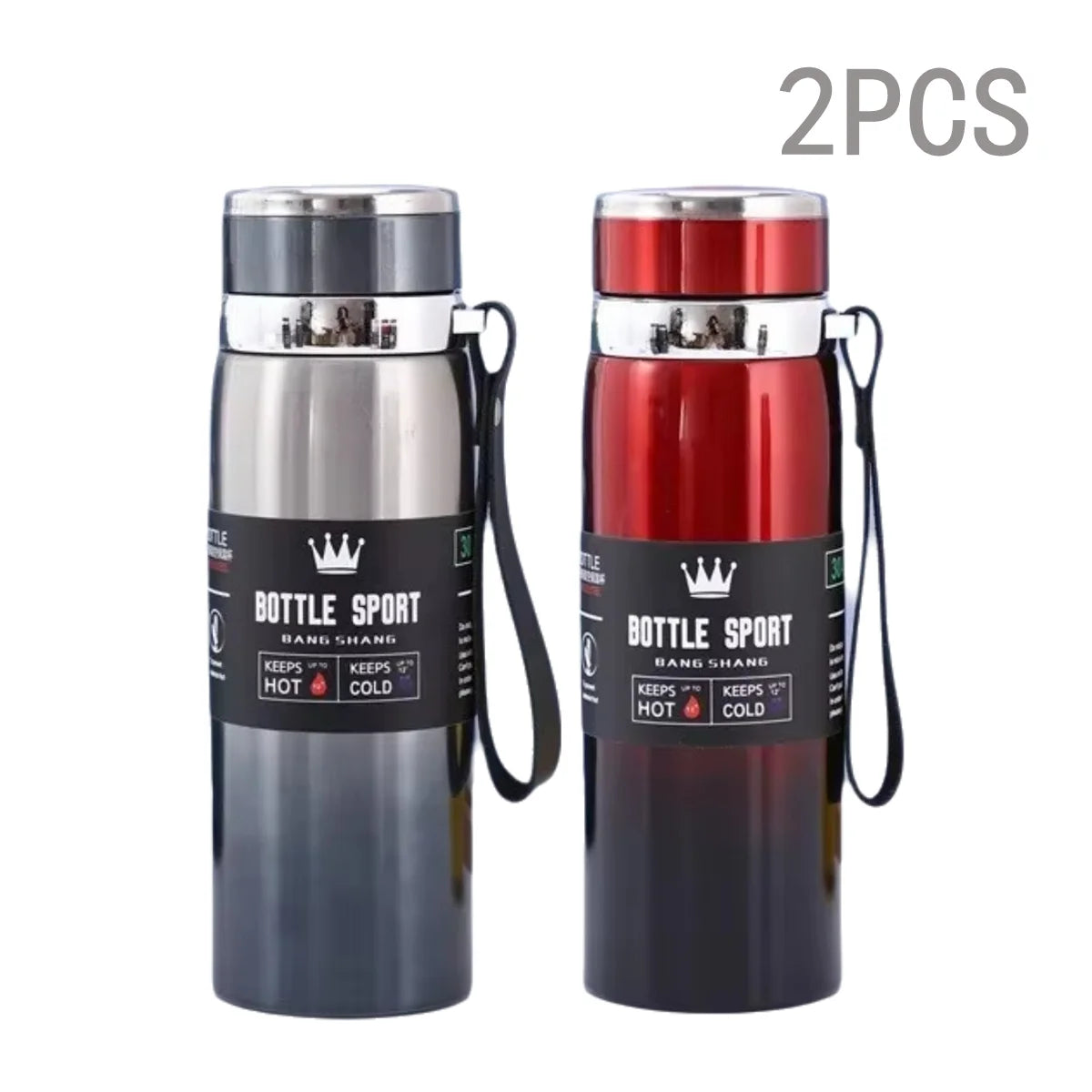 1000ml Thermal Water Bottle – Double Wall Stainless Steel Vacuum Flask, Leak-Proof
