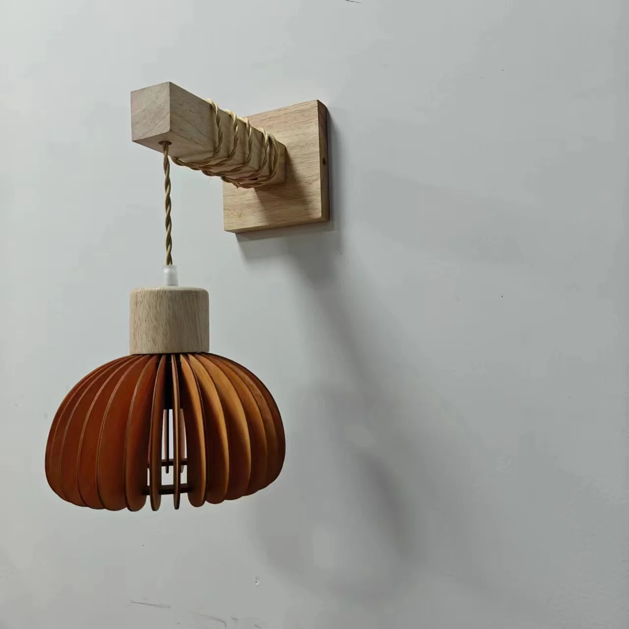 Bamboo Rattan Pendant Light – Handwoven Hanging Ceiling Lamp