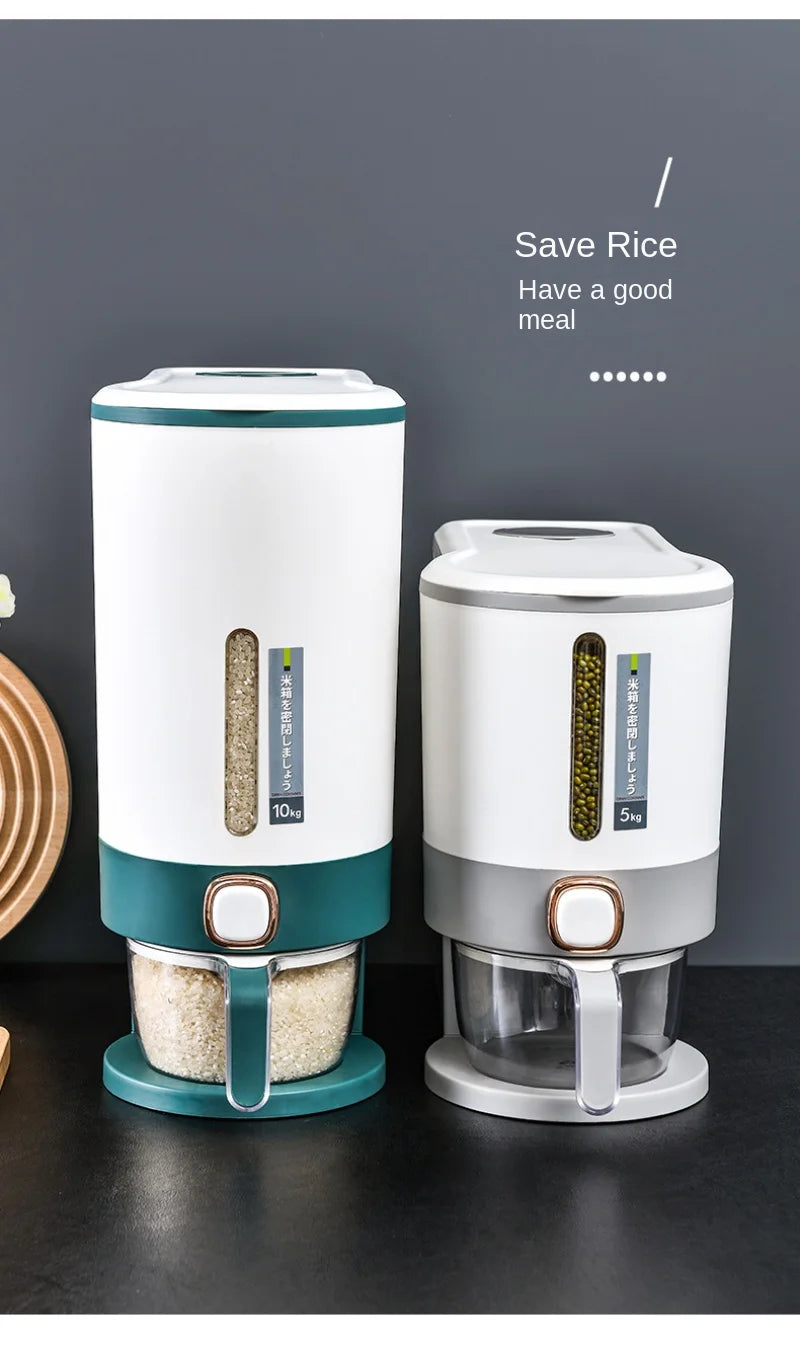 Large Capacity Japanese-Style Sealed Rice Storage Bucket