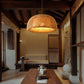 Bamboo Rattan Pendant Light – Handwoven Hanging Ceiling Lamp
