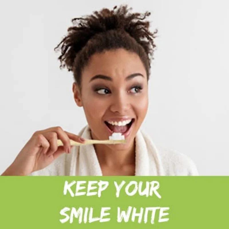 4-Pack Bamboo Toothbrush – Biodegradable with 20,000 Micro-Nano Soft Bristles