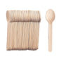 100pcs Disposable Wooden Spoons, Knives & Forks