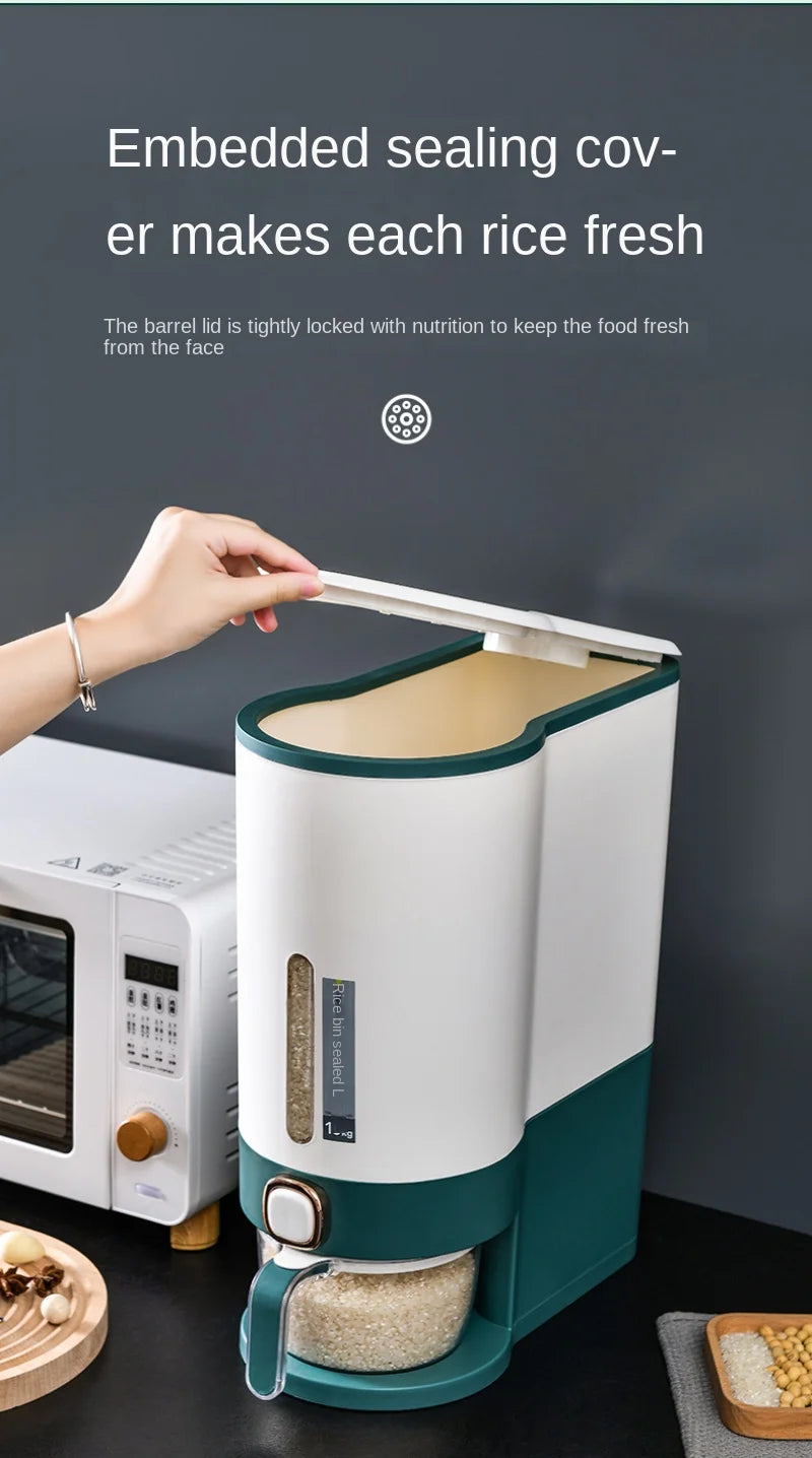 Large Capacity Japanese-Style Sealed Rice Storage Bucket