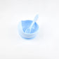 Silicone Baby Snail Bowl with Sucker & Spoon Feeding Set