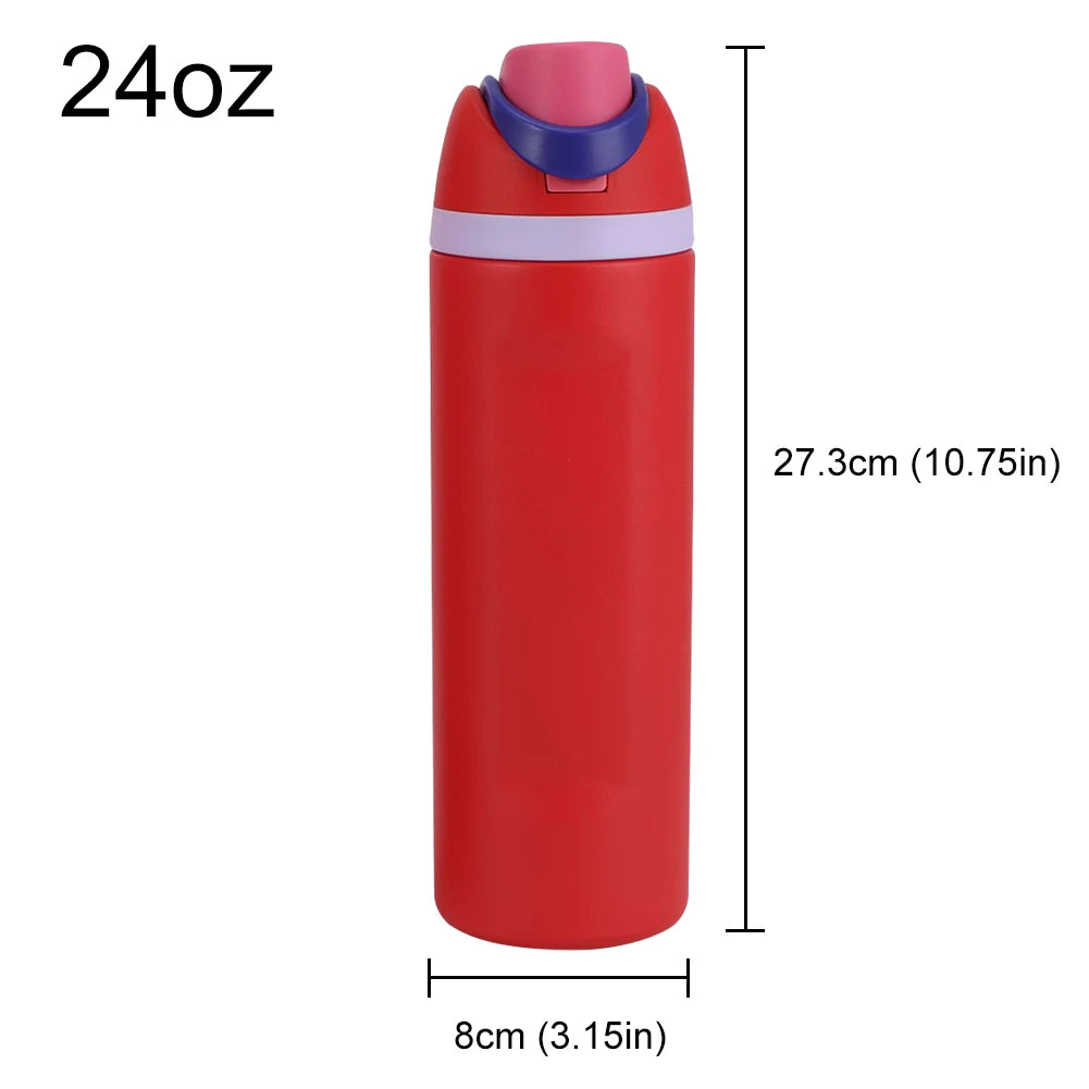 16–32oz Stainless Steel Insulated Sports Water Bottle