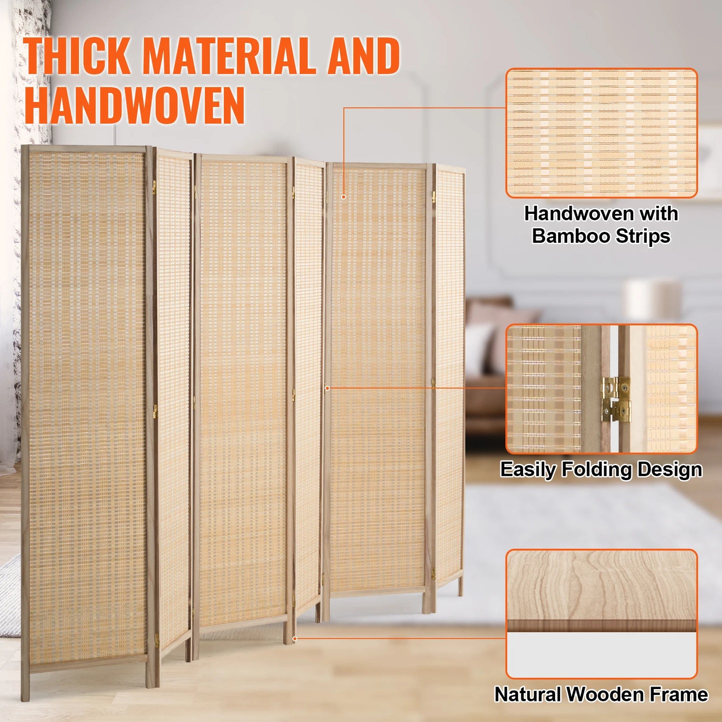SucceBuy Folding Room Divider