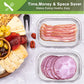 Stackable Meat Storage Container with Lid for Fridge