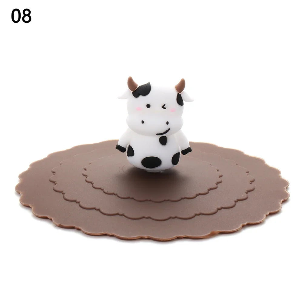10cm Cute Cartoon Silicone Suction Cup Cover