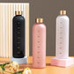 1L Motivational Sports Water Bottle with Time Marker