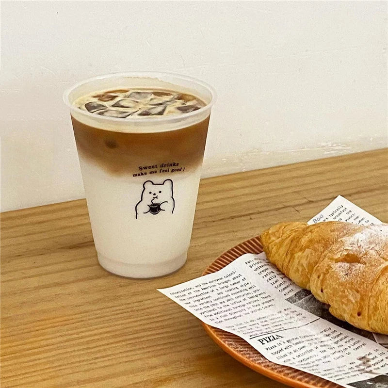 Kawaii Reusable Tumbler with Straw Lid