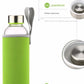 550ml Shatterproof Travel Glass Water Bottle