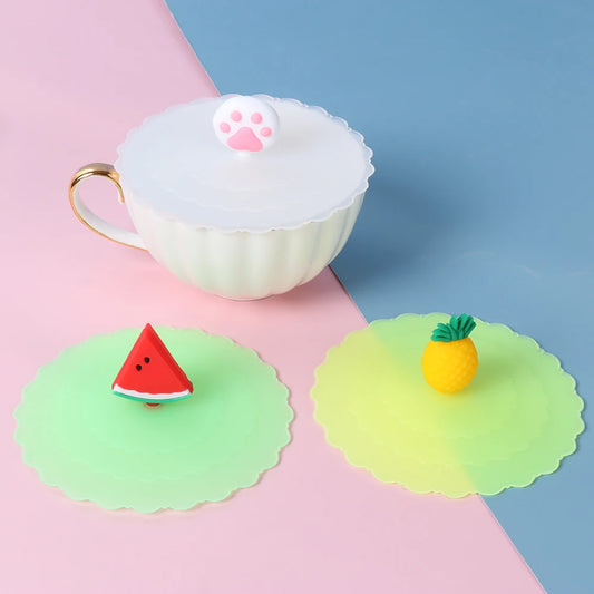 10cm Cute Cartoon Silicone Suction Cup Cover