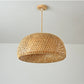 Bamboo Rattan Pendant Light – Handwoven Hanging Ceiling Lamp