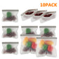 10pcs Reusable Silicone Food Storage Bags with Zip Seal