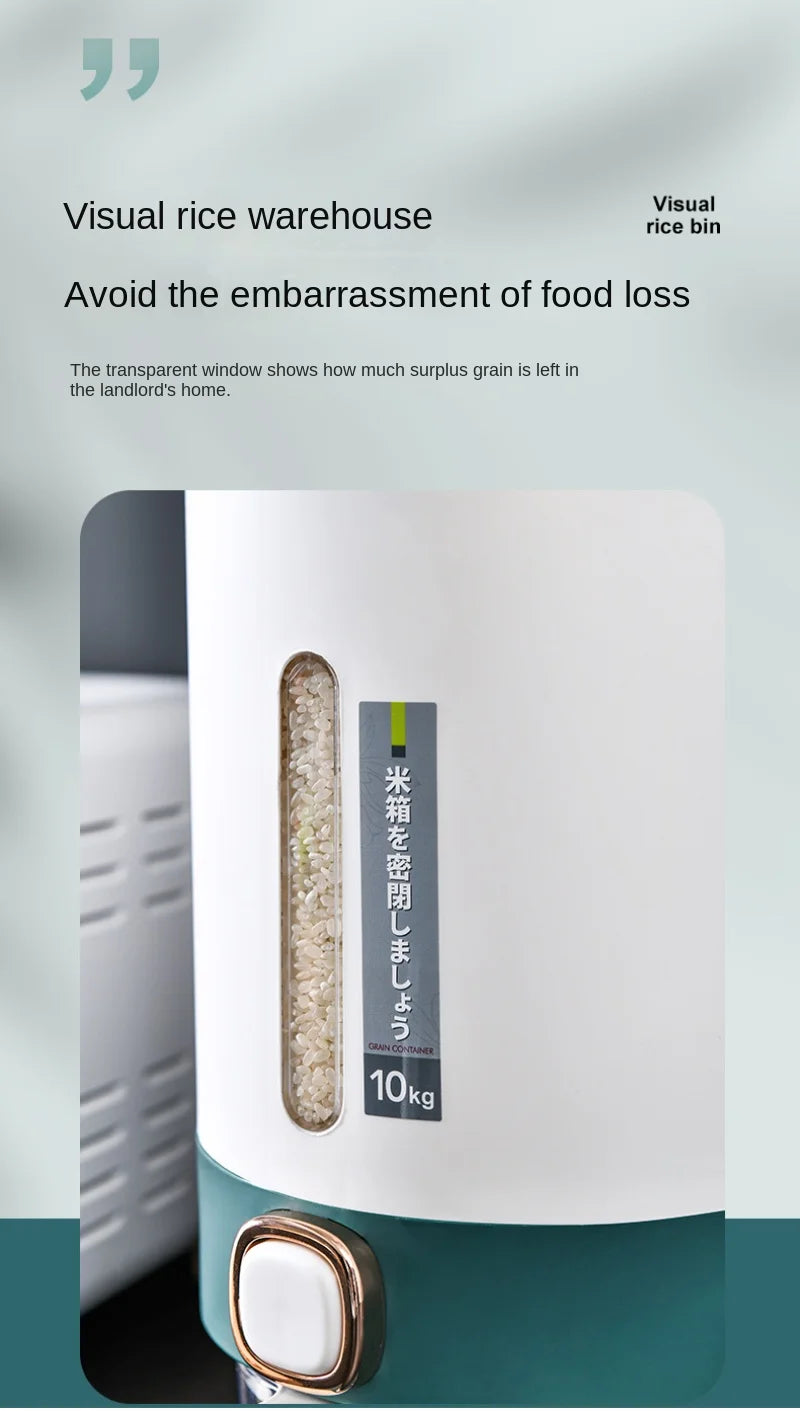 Large Capacity Japanese-Style Sealed Rice Storage Bucket
