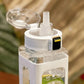700ml White Sports Water Bottle with Sippy Lid