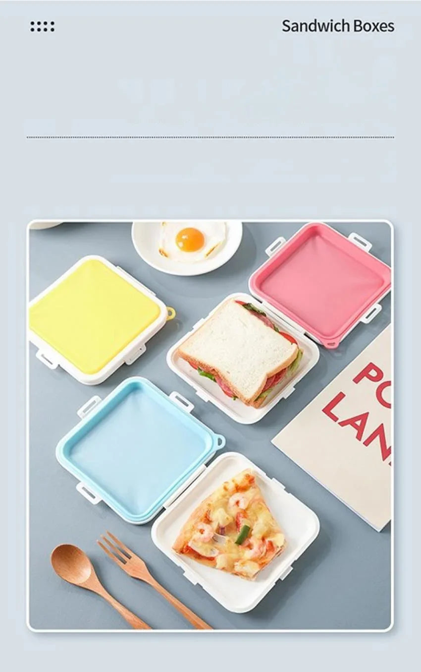 Reusable Silicone Sandwich Box