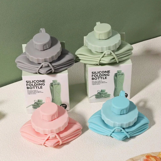 600ml Foldable Silicone Water Bottle