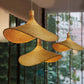 Bamboo Rattan Pendant Light – Handwoven Hanging Ceiling Lamp